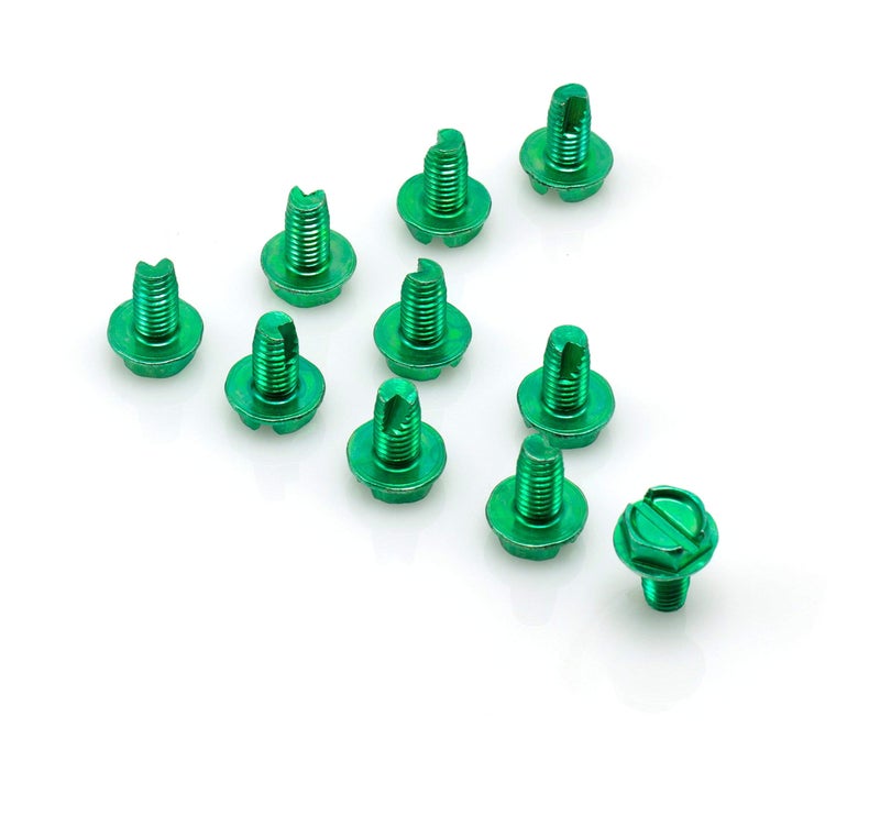 THE CIMPLE CO 1/2 in (13 mm) Self-Tapping Ground Screws - 10-32 Ground Screws - Electrical Grounding - Hex Head - Stainless Steel - Green, 10 Pieces - Image 3